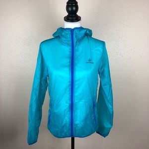 Somewhere Packable Blue Waterproof Jacket Size S